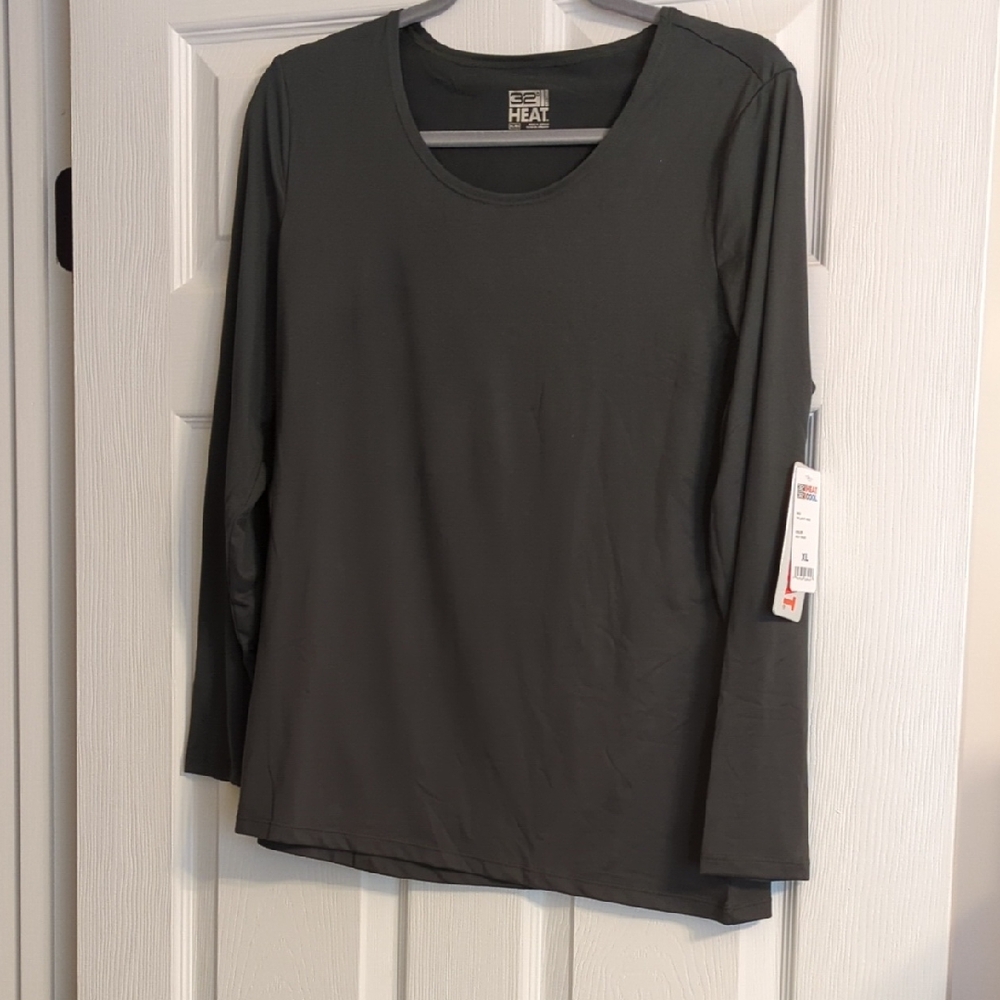 32 Degrees Dark Green Long Sleeve Top